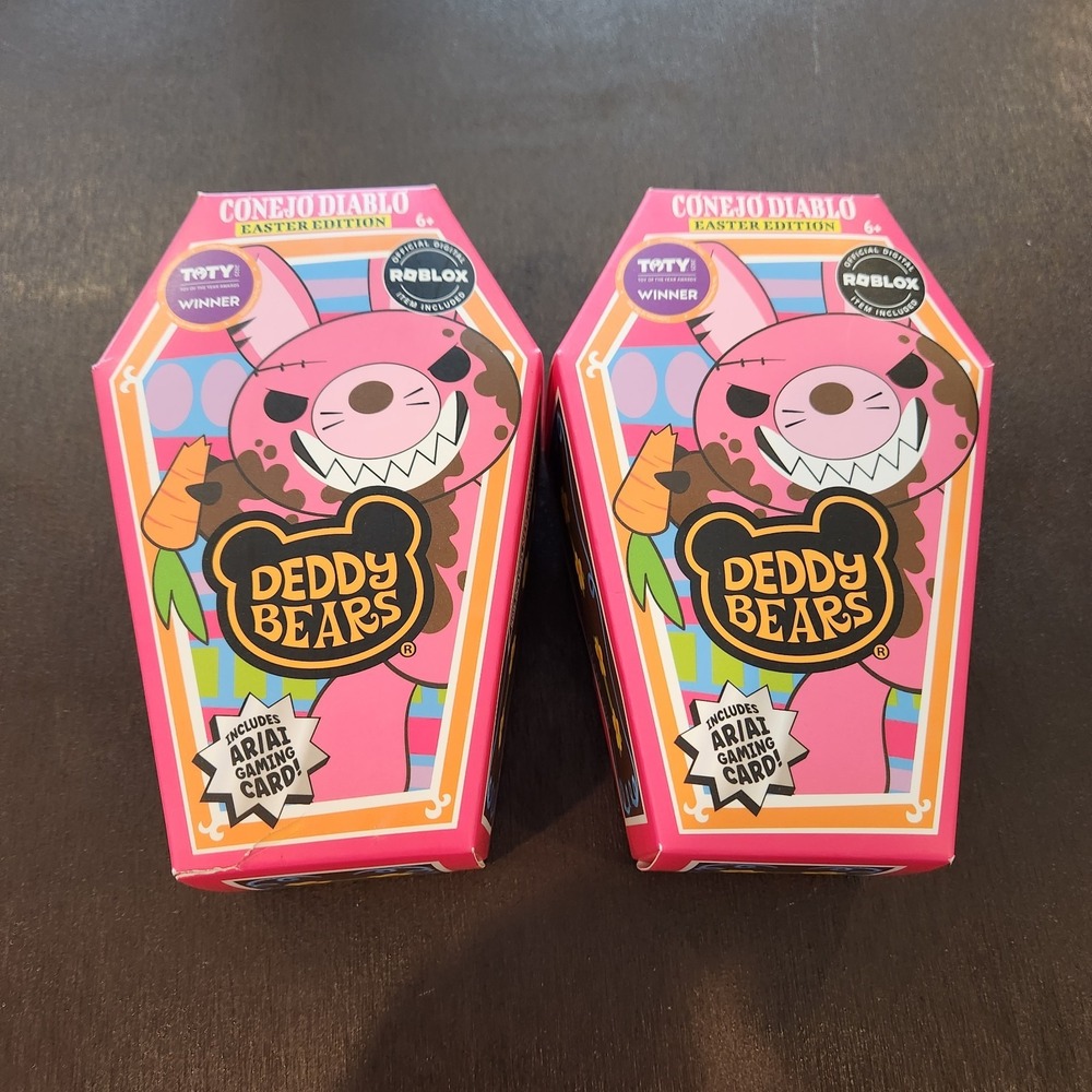 Conejo Diablo Deddy Bears Roblox. Lot Of 2